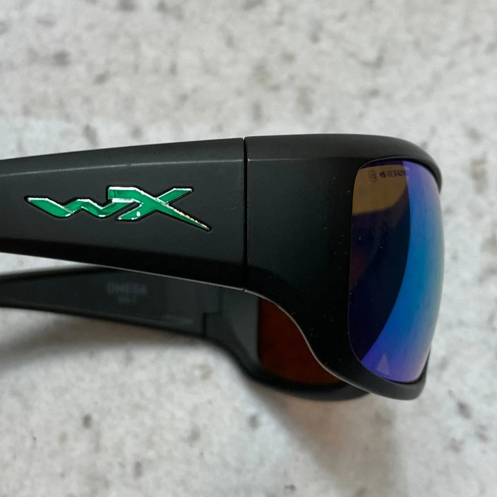 Wiley X Omega Sunglasses Mens OS Matte Black Jacob Wheeler Captivate Polarized